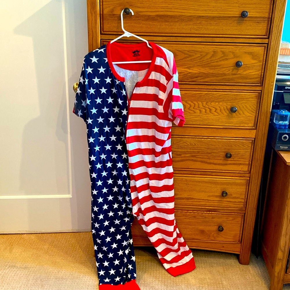American flag onesie
